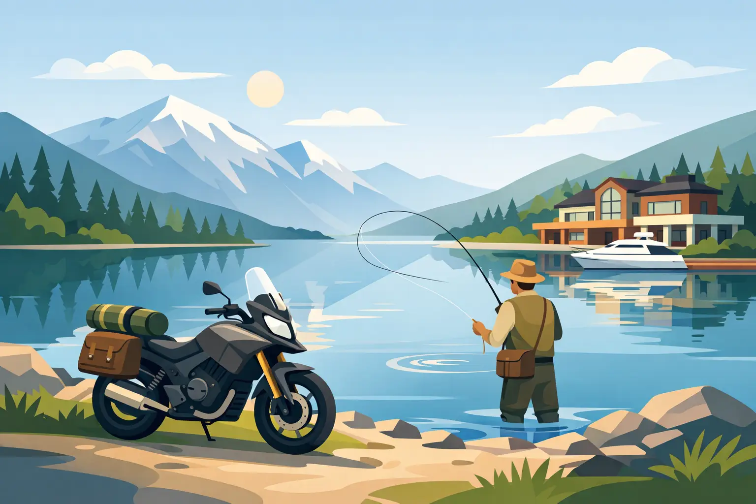 Motorcycle Fly Fishing for the Luxury Traveler