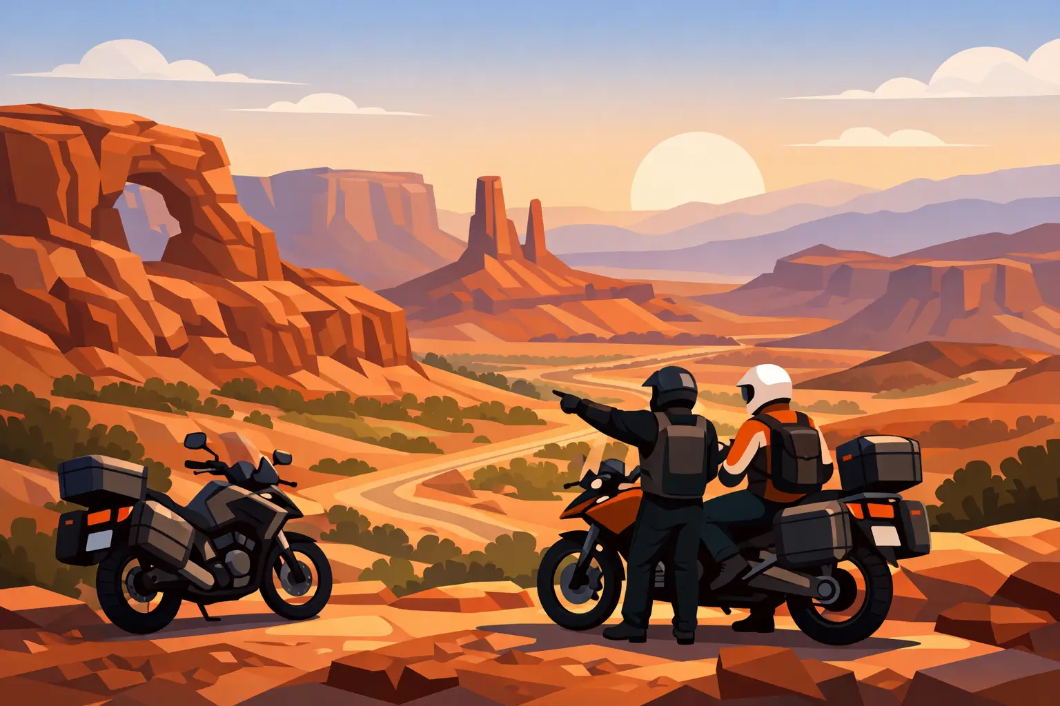 Southern Utah Motorcycle Tour, Privately Guided