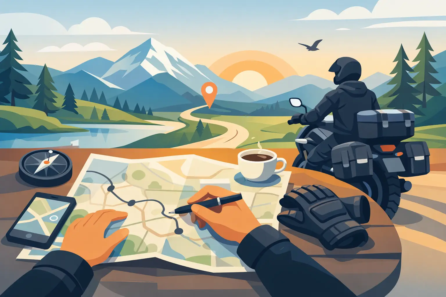 How to Plan a Private Motorcycle Trip Well