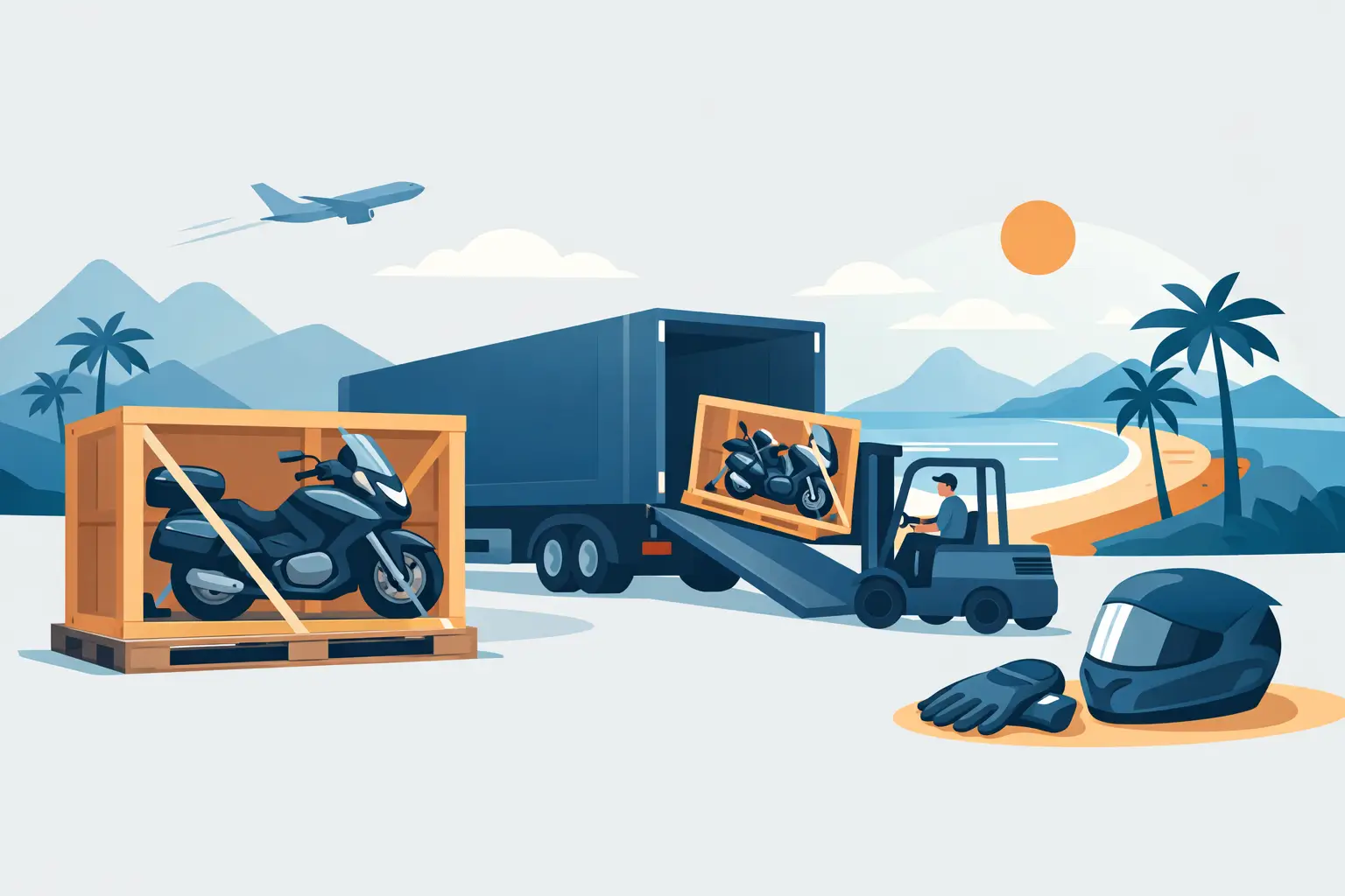 How to Ship Your Motorcycle for a Vacation Ride