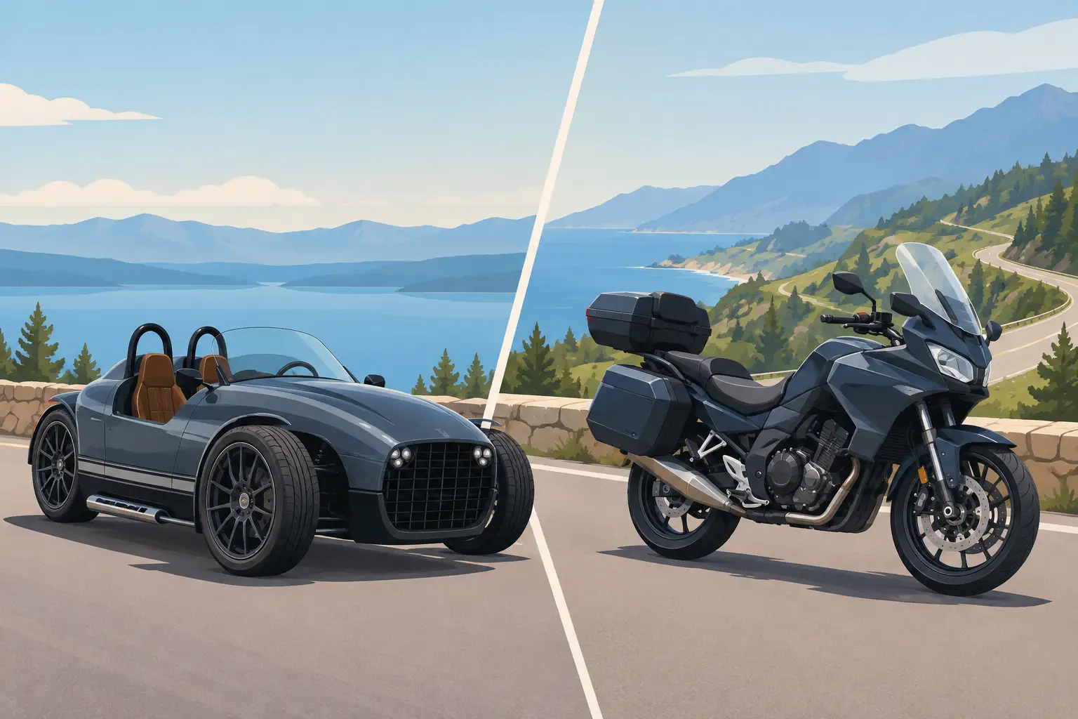 Vanderhall Versus Motorcycle Touring: Which Fits?